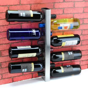 

The 8 hole hanging against the thick stainless steel wine rack Wine rack bar hanging cabinet modern utility