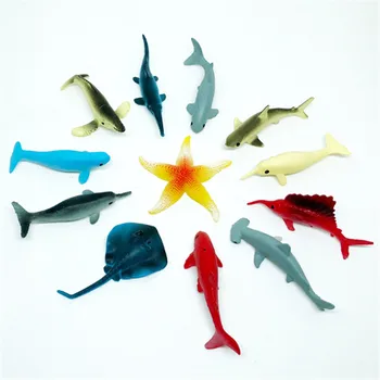 

5Pcs/Set Plastic Sea Marine Animal Figures Sea Life Shark Whale Crab Kids Toy Miniature Fish Ocean Creatures Wholesale