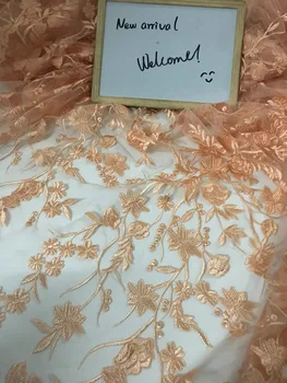 

best quality Sat-11.808 embroidered African Tulle Lace Fabric African French Lace Fabric with embroidery