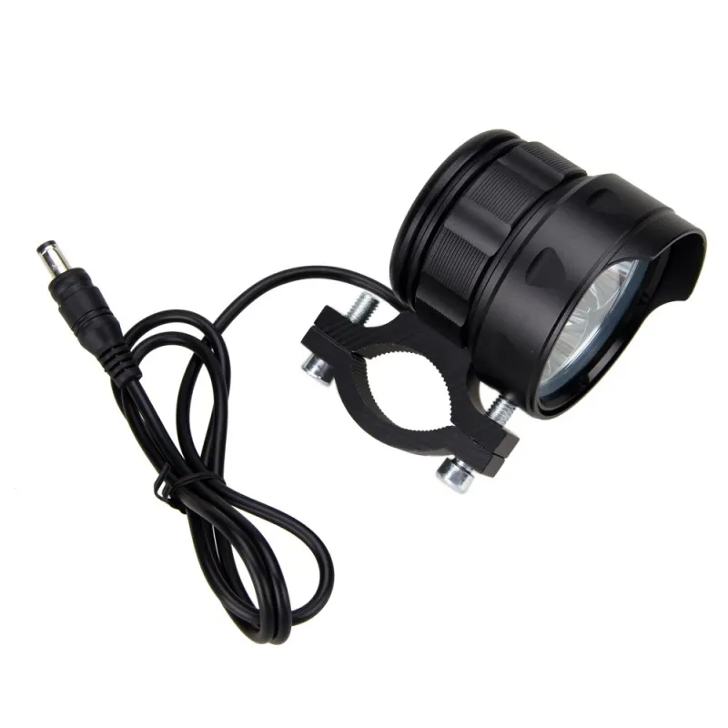 Черный водонепроницаемый 5x XM-L T6 светодиодный фонарь 3 режима велосипедный фонарь безопасная рулевая Фара Фонарь с аккумуляторная батарея