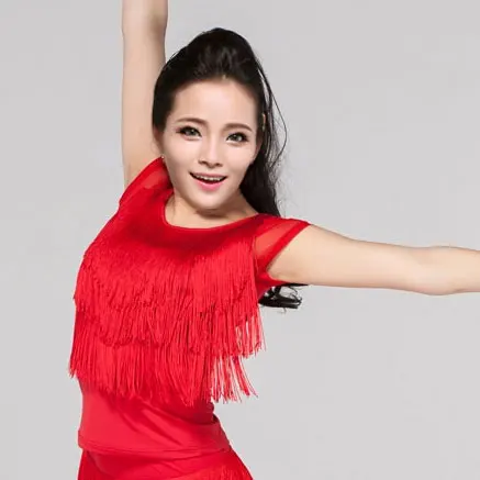 

Latin dance dance skirt suit ladies adult tassel theatrical costumes dance sexy clothing coat