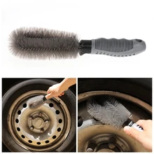 Новое поступление автомобиля роликовая Очищающая щетка инструмент шин стирка Тип сплав мягкая щетка для бороды авто Уход инструмент высокое качество