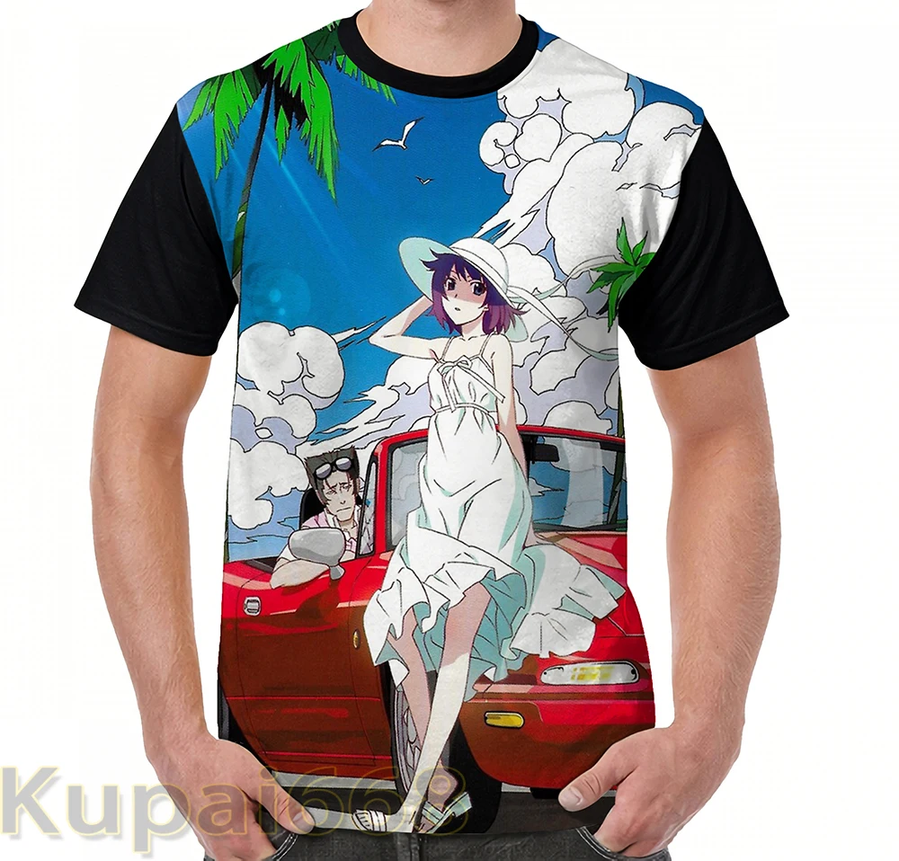 

funny Graphic print t shirt men Tops tees Monogatari Series Fast Love women T-Shirt Short Sleeve Casual tshirts