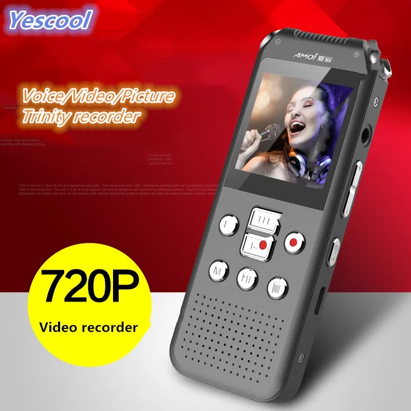  Yescool A82 Digital Voice Audio Video Recorder minicam videocamera Portatile di Sostegno 64 GB Tele