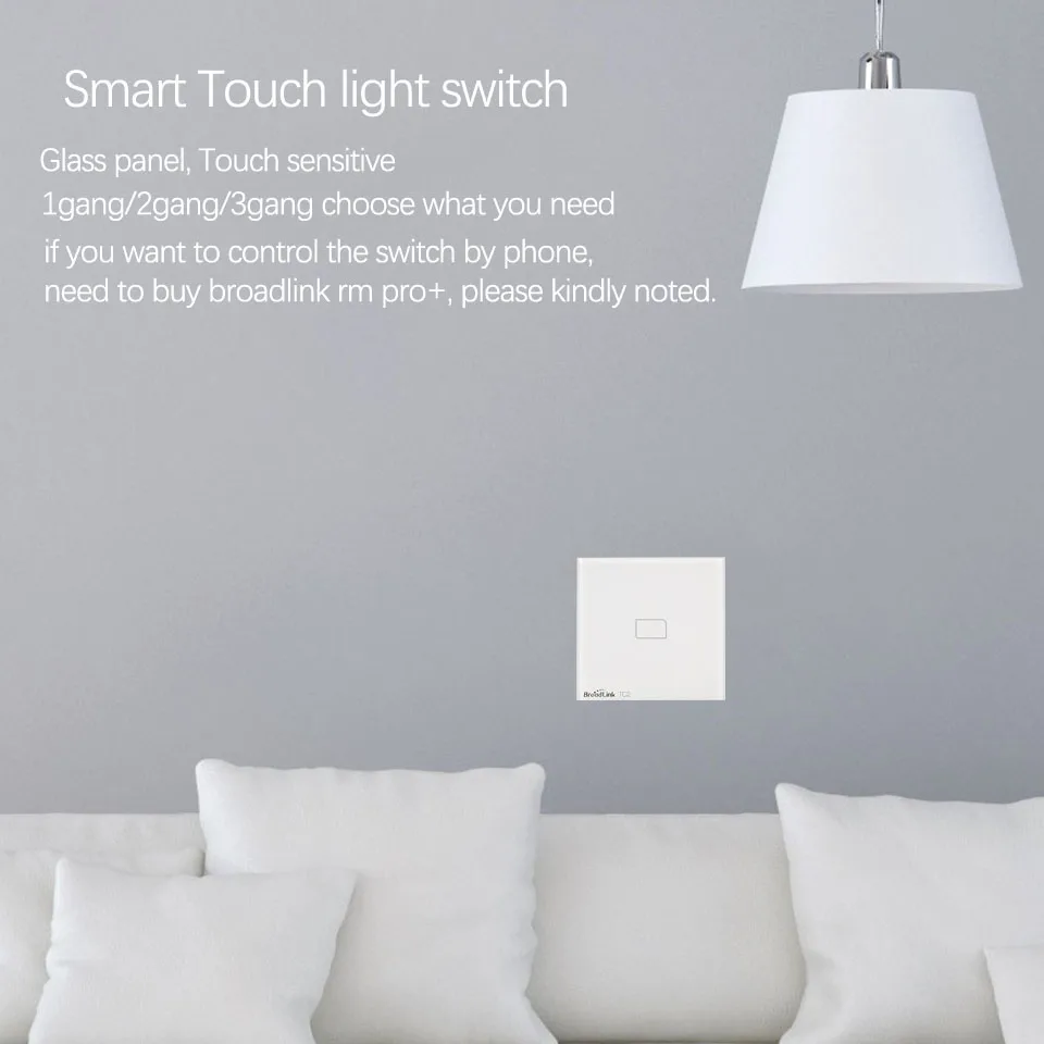EU 123gang light touch switch