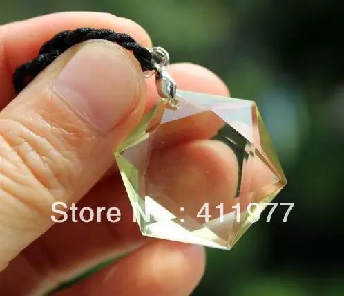 

Citrine Natural QUARTZ CRYSTAL Star of David Pendant Healing 10g