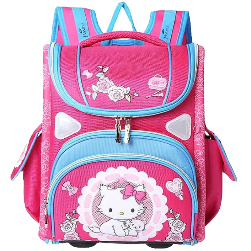 

2018 New top quality children's Backpack folded school backpack orthopedic Children School Bags for Girls mochila infantil