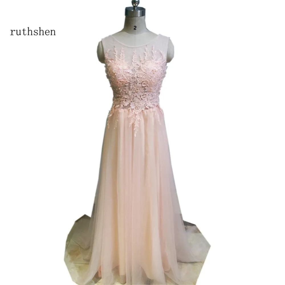 Robe bal de promo Sheer Cap mangas encaje Appliques tulle backless largo prom vestidos en stock barato de Soiree 2018 nouveaute