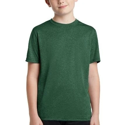 Sport-Tek YST360 Youth Heather Contender Tee Forest Green Heather - Large (1)