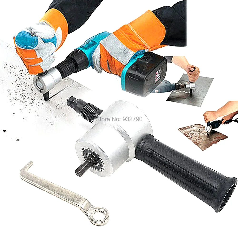 Double Head Sheet Metal Nibbler Saw Cutter Cutting Tool Power Drill