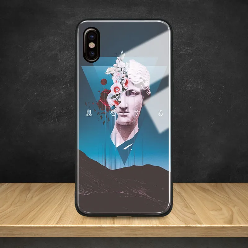Мягкий силиконовый чехол из закаленного стекла для Apple iPhone 6 6s 7 8 Plus X XR XS MAX|Бамперы|