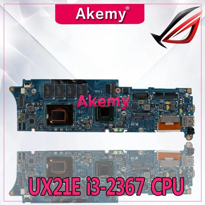

Akemy UX21E With i3-2367 CPU 4GB RAM Mainboard For ASUS UX21 UX21E Laptop Motherboard 60-N93MB2B00 100% Tested Working