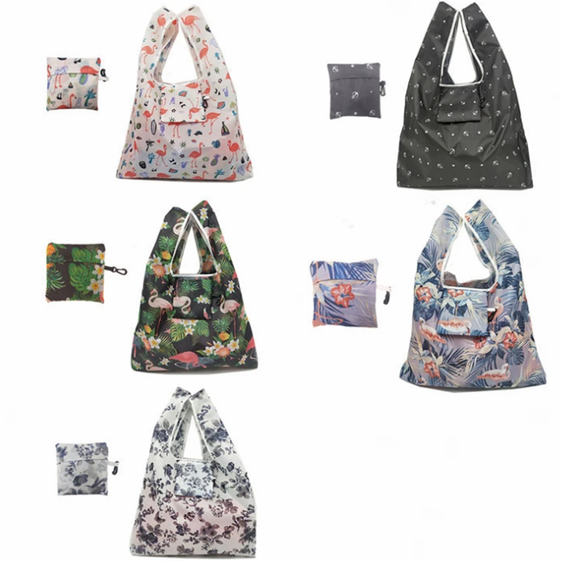 Hot Waterproof Reusable Shopping Bags Women Foldable Tote Bag Portable Cloth Eco Grocery Bag Folding Large Capacity Handbags Hot Waterproof Reusable Shopping Bags Women Foldable Tote Bag Portable Cloth Eco Grocery Bag Folding Large Capacity Handbags