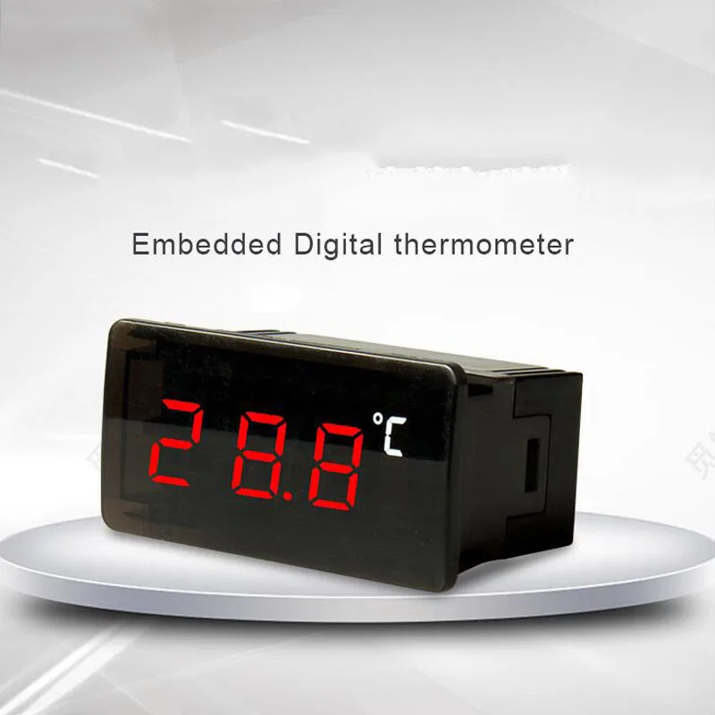 

Embedded Car Thermometer Electronic Digital Thermometer Panel Watch Refrigeration Equipment Temperature Monitoring Instrument