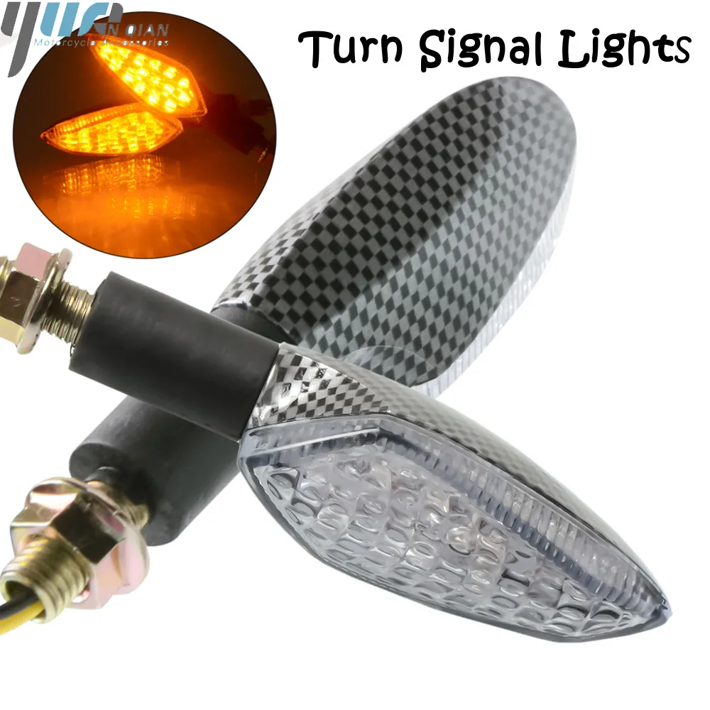 For YAMAHA YZF R3 YZFR3 YZF-R3 2015 2016 R6 mt09 1 Piar motorcycle turn signal light lamp Universal MOTO LED Lights Amber light