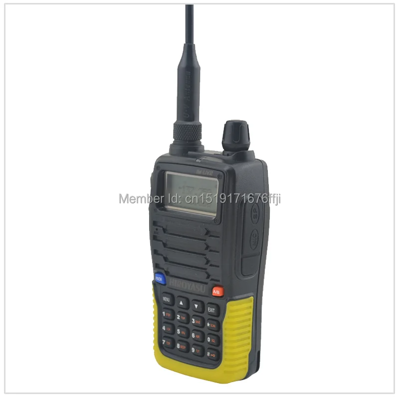 Цветной желтый HIROYASU IM-UV2 136-174 МГц и UHF400-480MHz двухдиапазонный 5 Вт/4 Вт 128CH FM 65-108 МГц портативный двухсторонний радиоприемник FM приемопередатчик