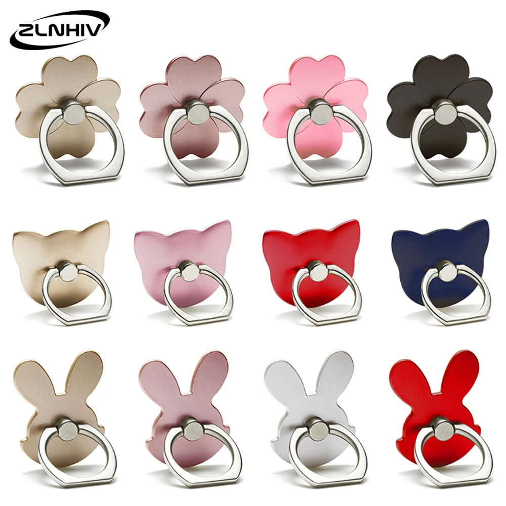 ZLNHIV finger ring mobile phone holder stand mount round support desk cell smartphone grip support for cellphone accessories