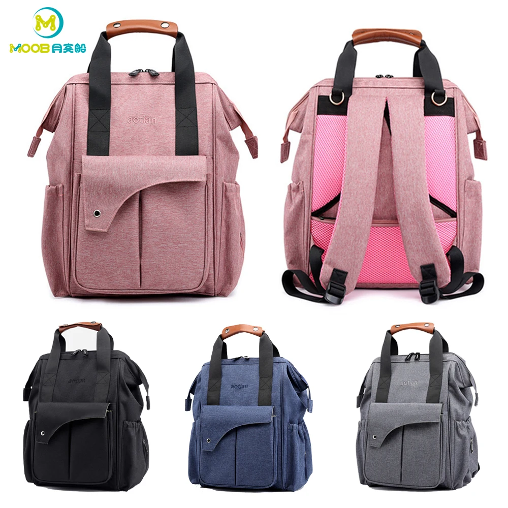 

Mummy Maternity Diaper Baby Bag Nylon Waterproof Backpack Large Capacity Nappy Changing Baby Bag For Mom Nursing Diaper Bag MOOB