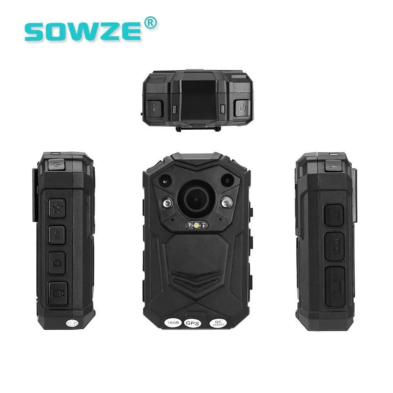 SOWZE CE тело-изношенные системы видеокамеры интегрированы с Встроенный модуль GPS и 32G sd-карта
