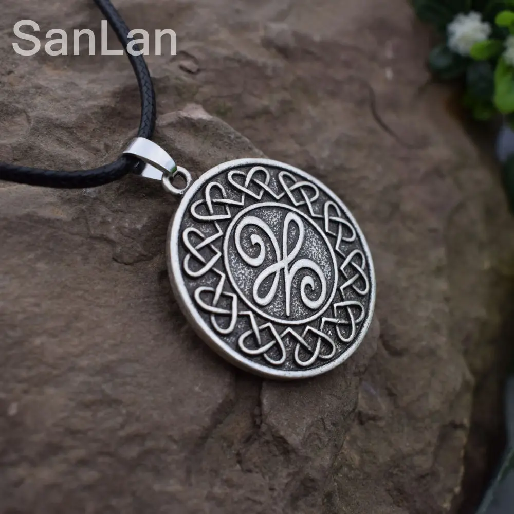 Кельтский символ начала означает новое начало кулон ожерелье Кельтский Узел круглое ожерелье SanlAN ювелирные изделия