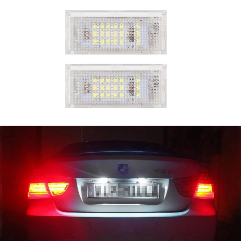 1Pair/2pcs for BMW E46 Led License Plate Lights 12V Number Plate Lamp