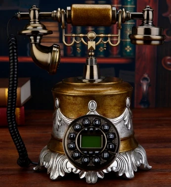 Классическая Телефон американский стиль антикварный телефон высокий качественный телефон/повтор/Hands-free/подсветкой Caller ID - Цвет: Яркий