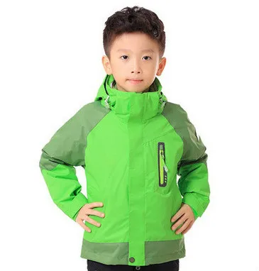 

New style children's assault suit outdoor sports boys girls two sets of windproof waterproof thermal mountaineering wear