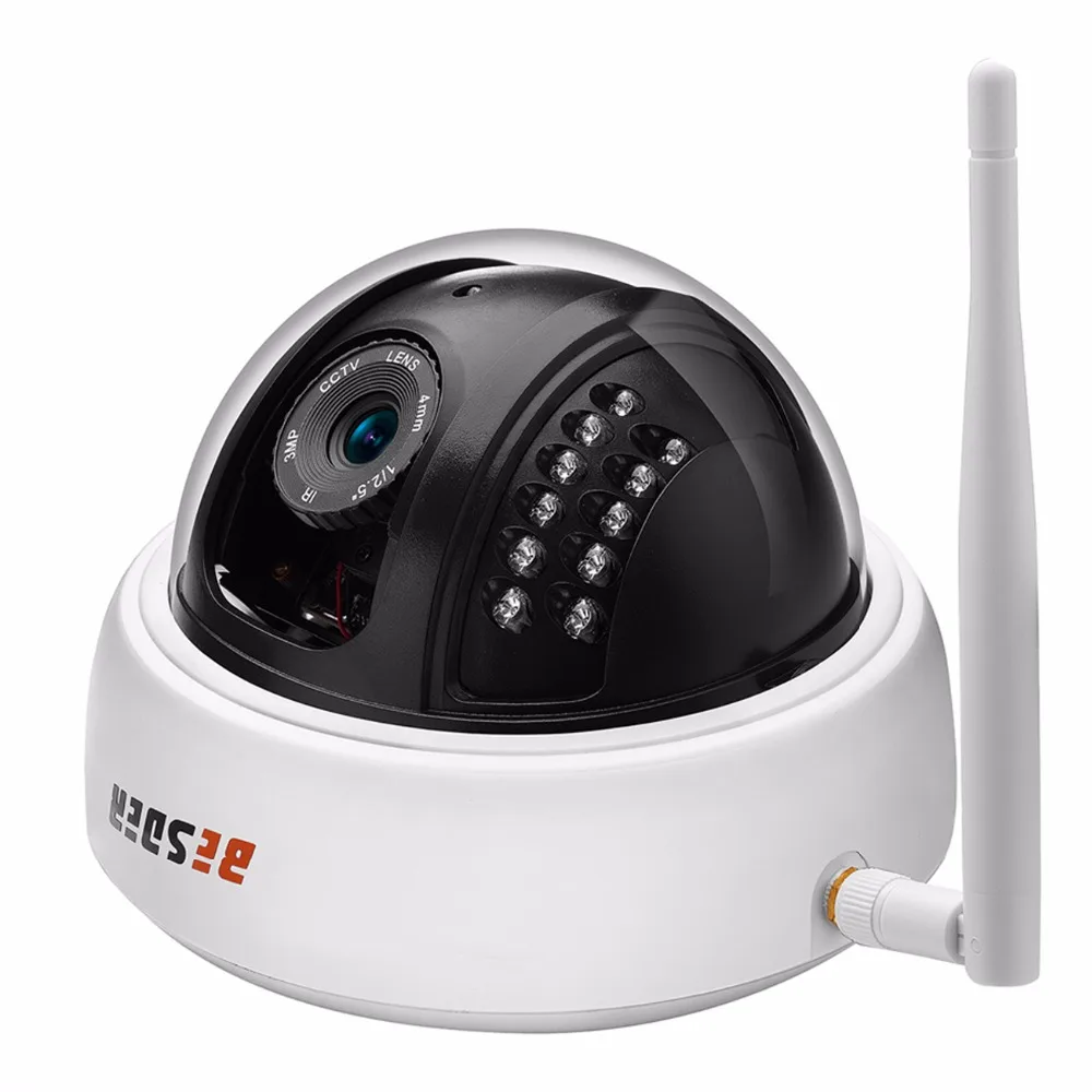 BESDER 1080P Security Wi Fi IP Camera 64G SD Card Slot ONVIF Push Alarm