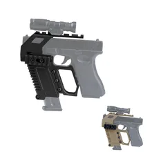 Разобранное военное тактическое оружие серии база для рейки погрузочное устройство стрельба охотничий пистолет прицела крепление для Глок 17 18 19