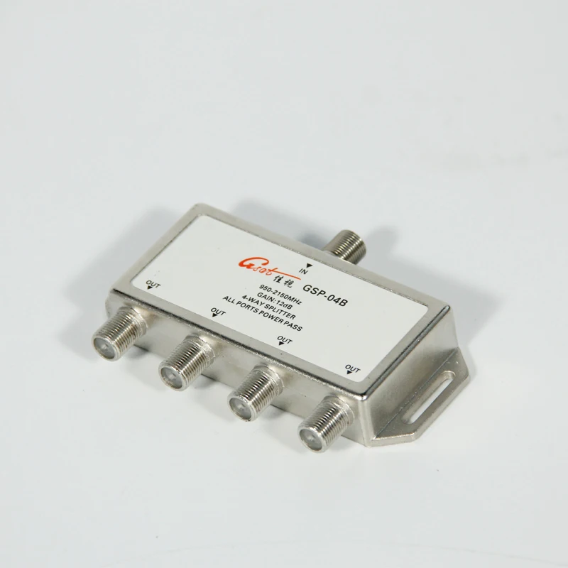 

2018 Hot 4 Way Satellite Antenna Cable TV Signal Splitter Distributor For TV 5-2400MHz Satellite Receiver