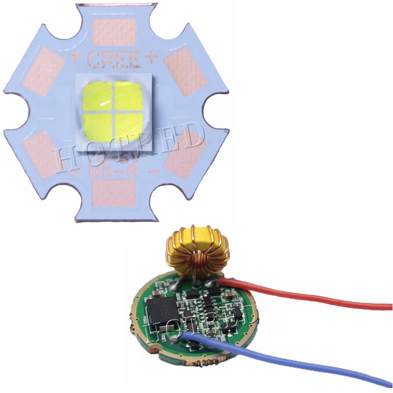 1 комплект Cree XHP70 6 в 6500 к холодный белый 4500 к нейтральный белый 3000 К теплый белый высокой мощности Светодиодный излучатель+ 26 мм 1 режим или 5 режимов