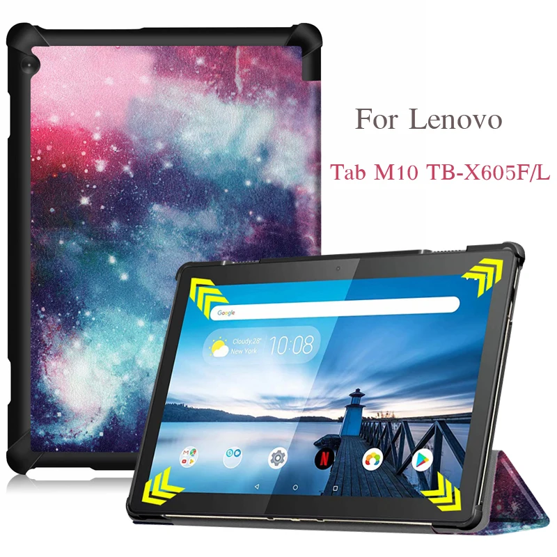 

Magnet Slim Stand Smart PU Leather Cover case For Lenovo Tab M10 Cases TB-X605F TB-X605L 10.1'' Tablet Protective shell