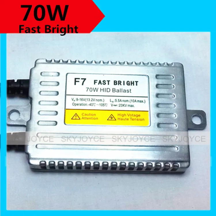 2PCS 70W fast bright hid ballast F7 DLT quick start hid slim metal