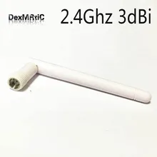 1 шт. Wi-Fi антенна 2,4 ГГц 3dbi всенаправленная с RP-SMA Мужской Разъем Складная белая Новая
