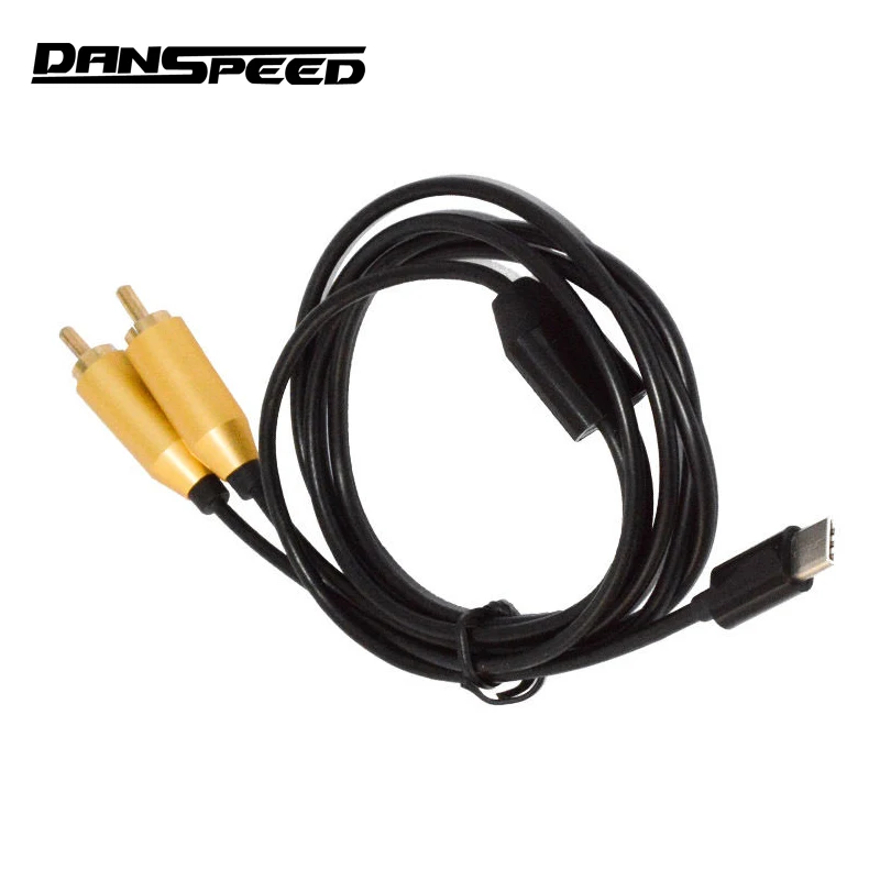 

DANSPEED 0.8m 2.62FT USB Type-C to Dual RCA Male to Male/Female Y Splitter Cable Lead Adapter Metal Head Gold Plated