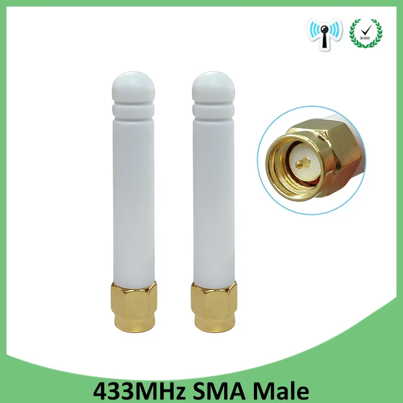 

20pcs 433MHz Antenna 3dbi SMA Male Connector 433 MHz Directional Antena Small Size Waterproof Antenne for Lorawan watermeter