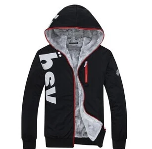 High quality 2017 spring new Korean version hot sale men Plus thick velvet Warm Hooded cardigan