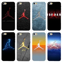 Fashion sports brand Jordan logo phone cases for Apple iPhone 4 4s 5 5s 5c 6 6s 6plus 6splus case high-quality PC hard cover
