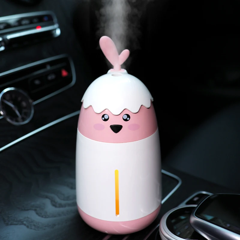 Car Air Humidifier 200ml Essential Oil Diffuser With LED Night Light