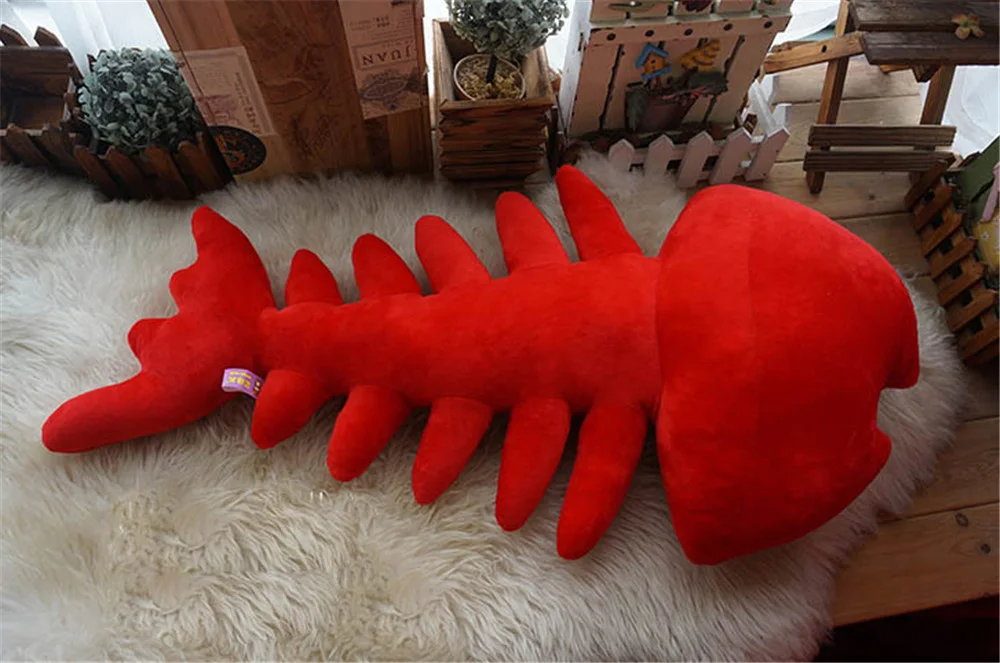 Big Kawaii Realistic Fish Bone Plush Pillow Stuffed Cartoon Fish Shape Cushion Toy Gift Decoration 04