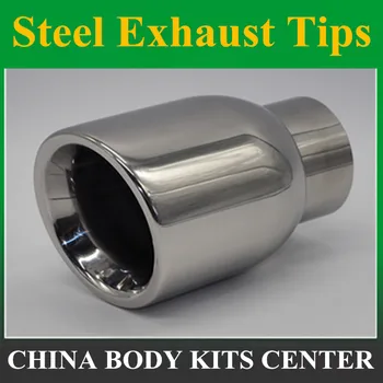 

Top Quality 1Pcs Stainless Steel Exhaust pipe Car Universal Exhaust Muffler Pipe Tip Cover Exhaust Tip Accessories