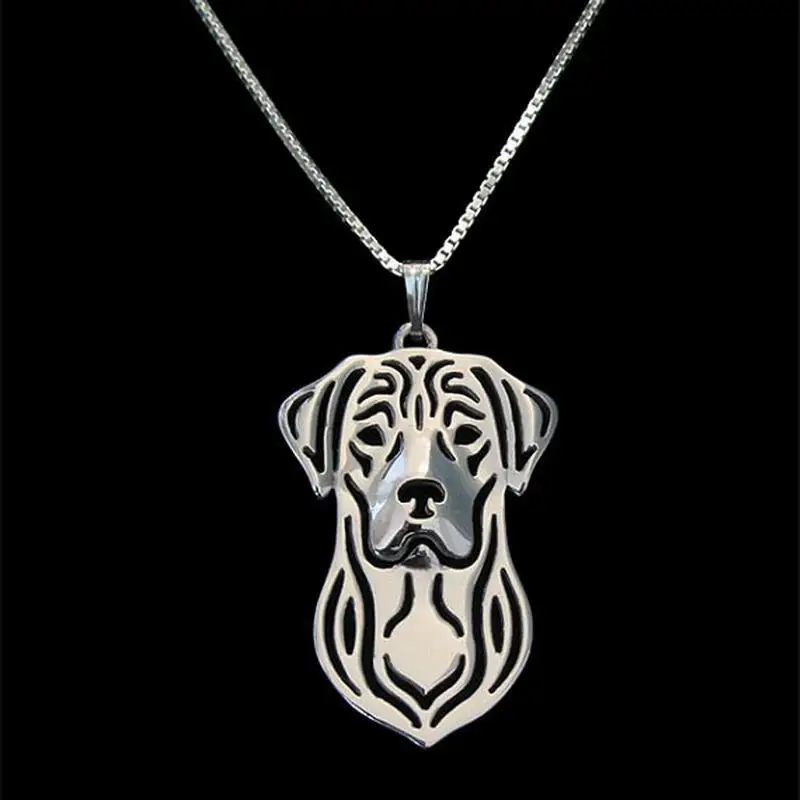 

New Arrival Women Plated Labrador Retriever Necklaces Lovers' Jewelry Pet Pendant And Necklaces Drop Shipping