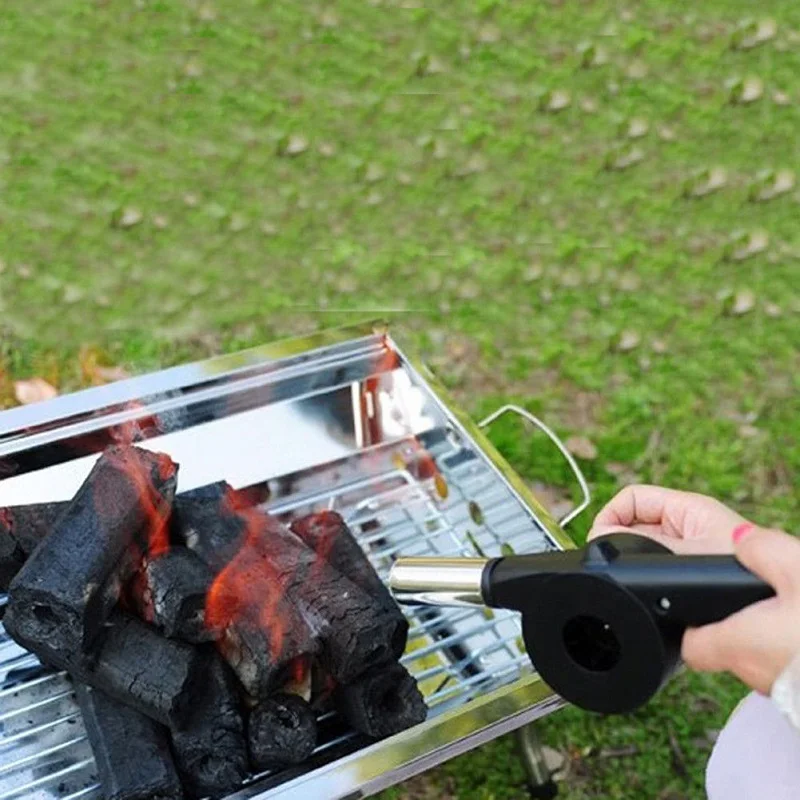 NEW Small Manual Blower BBQ Hand Manually Fan Air Blower For Barbecue Fire Picnic Household Items