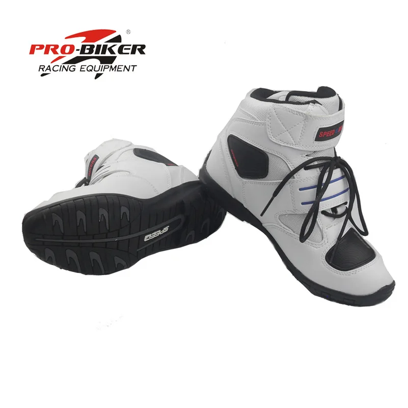 Мужские байкерские ботинки для мотоциклистов; chaussure moto boots; moto rbike boots; bota moto cross racing; скоростные черные байкерские ботинки; Размер