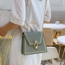 Роскошные дизайнерские кожаные женские сумки из искусственной кожи с цепочкой, женские сумки через плечо с верхней ручкой, женские ручные сумки, женская повседневная однотонная сумка-мессенджер