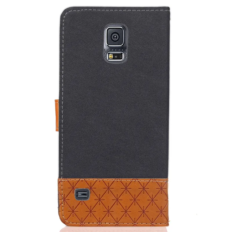 СПС чехол для телефона samsung Galaxy S5 флип искусственная кожа + TPU i9600 кошелек