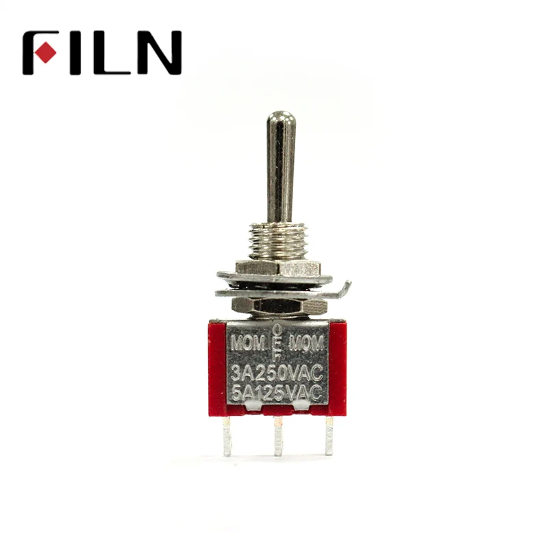 mini Toggle Switch 3pins MTS-103 ON OFF ON Small toggle switch 3A 125V (2)