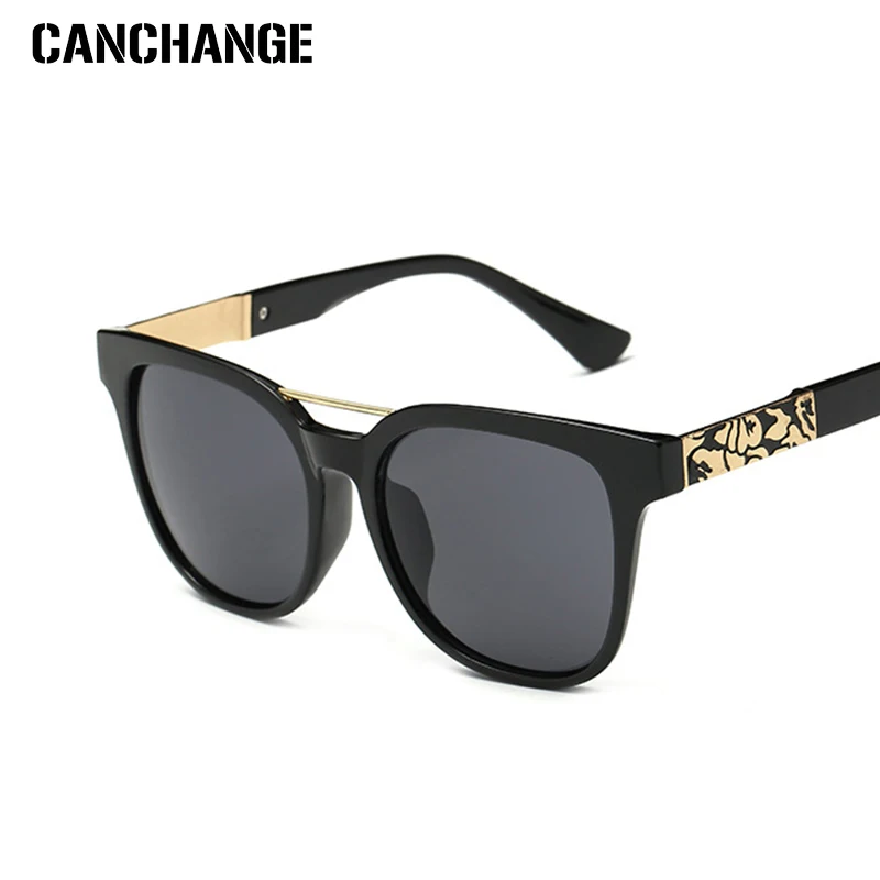 

CANCHANGE Fashion Black Lens Sunglasses Women Men Driving Sun Glasses Square Shape Sunglass Full Frames Glasses UV400 Oculos