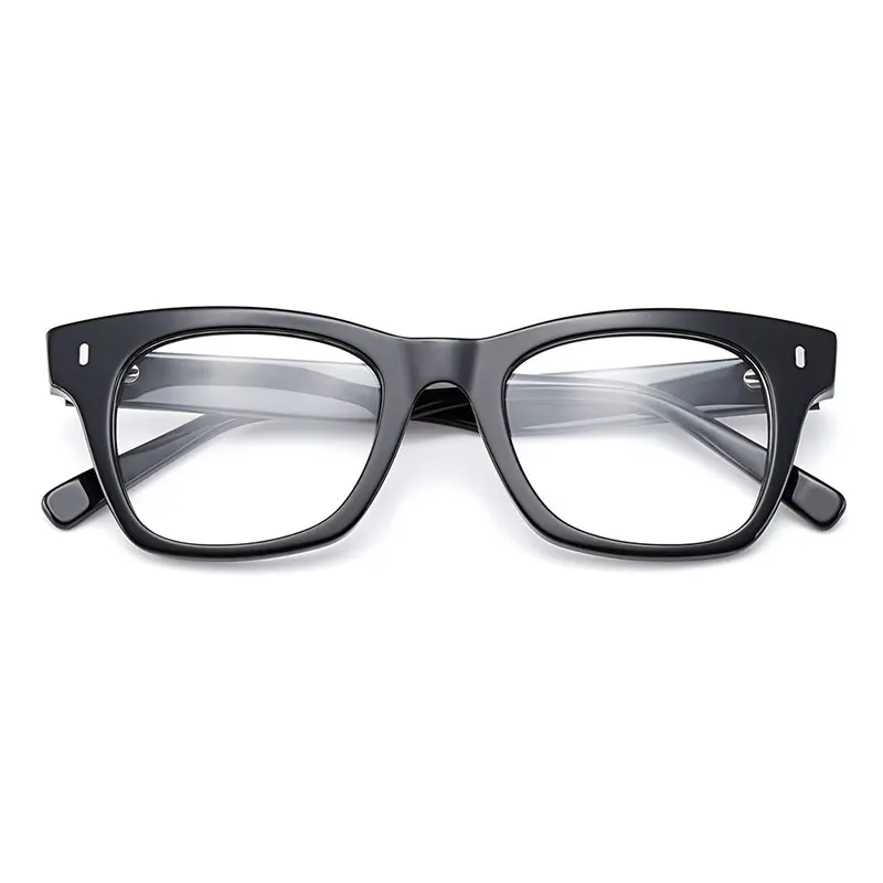 Gmei оптические ацетатные квадратные мужские оправы для очков, женские очки для близорукости, очки для чтения с пружинными петлями H8044