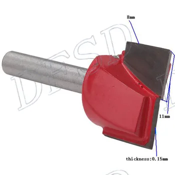 

Router CNC Groove 6mmx22mm Double-edged Bottom Cleaning Bit Knife Tool